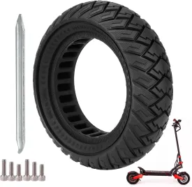 10 x 3 Scooter Solid Tire 10 Inch Electric Scooter Wheels Replacement Accessories Suitable for Zero 10x Kaabo WOLF WARRIOR MANTIS Scooter 80/65-6,255 * 80 tire