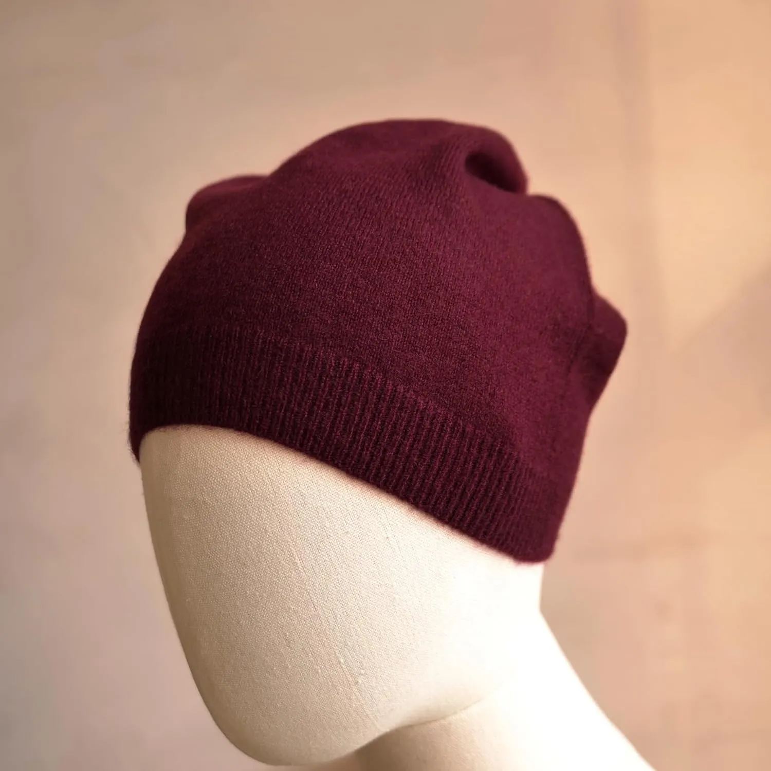 100% Pure Cashmere Beanie Unisex Skull Cap Lightweight Hat