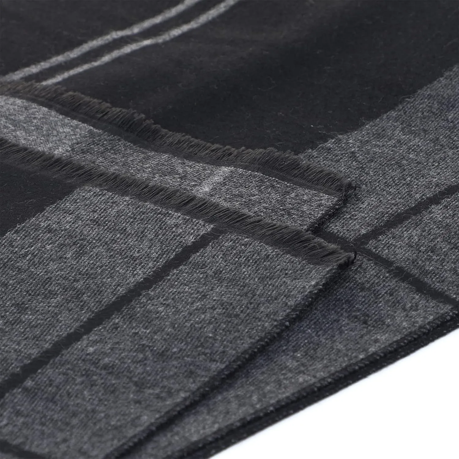 American Trends Mens Winter Warm Long Soft Scarf Plaid Tassel Scarf for Men Soft Classic Scarves