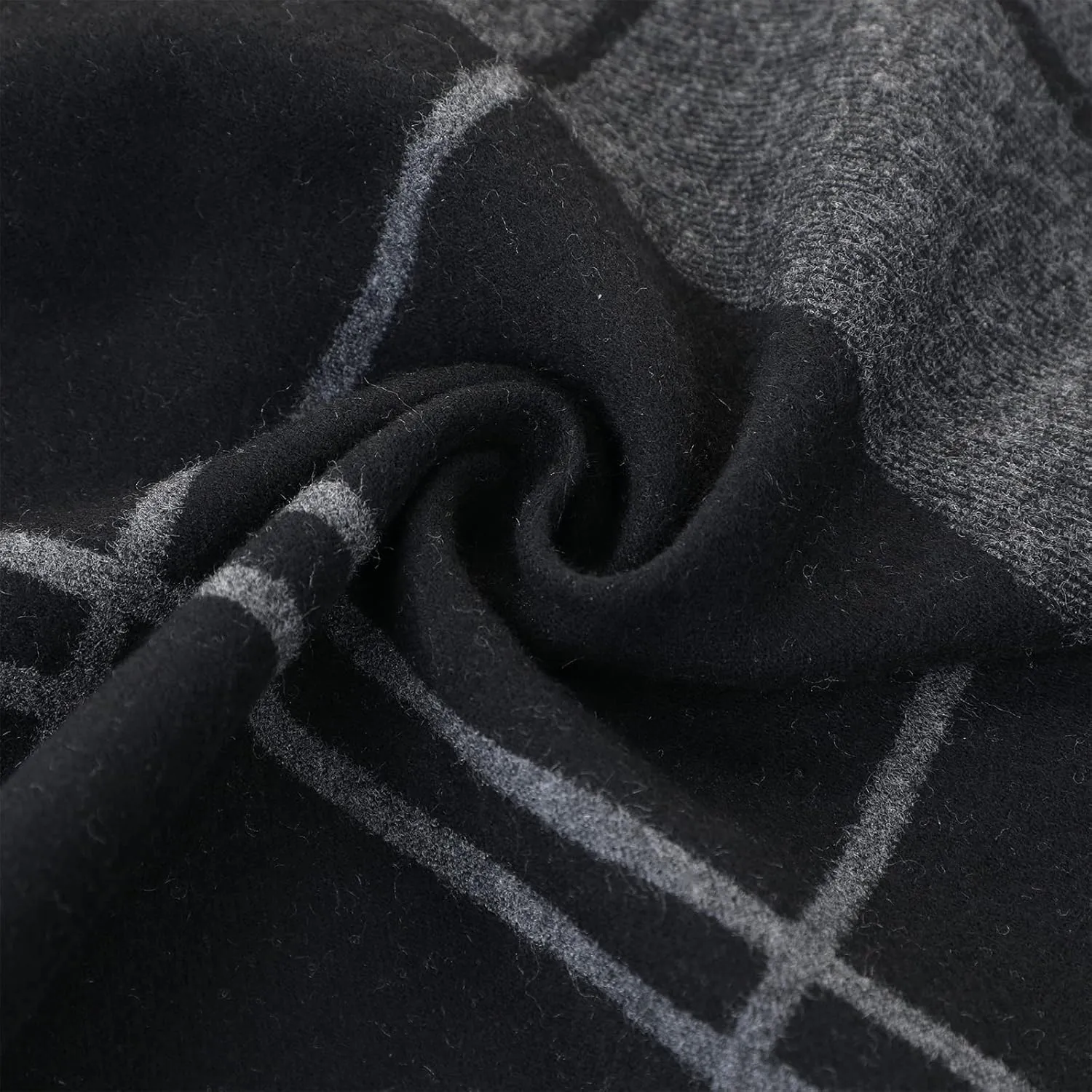American Trends Mens Winter Warm Long Soft Scarf Plaid Tassel Scarf for Men Soft Classic Scarves