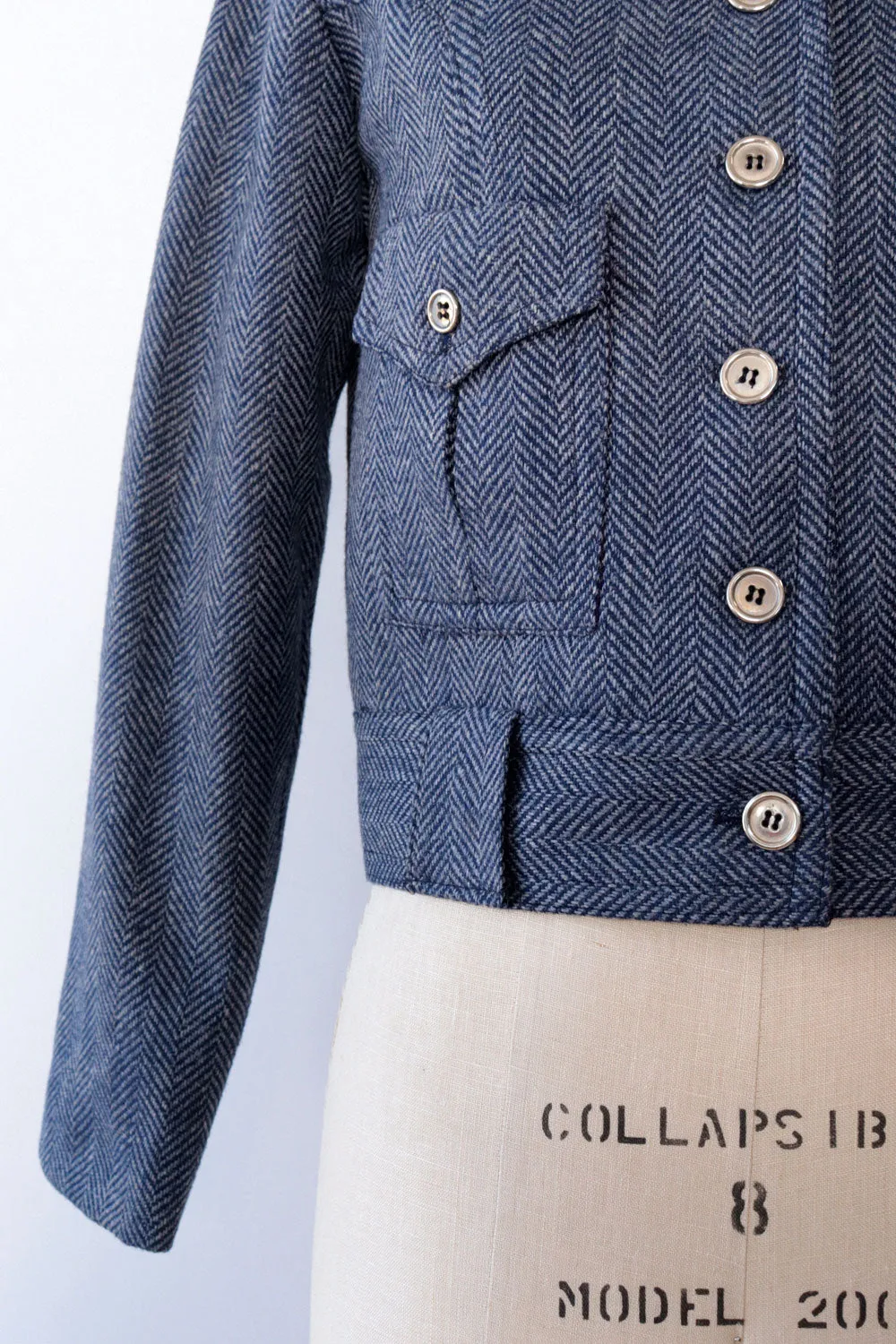 Artbro Chevron Cropped Jacket S/M