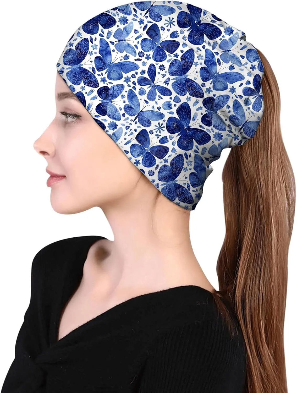 Beanie Chemo Hat Cancer Headwear Skull Hat Knitted Hat Scarf Nightcap Skull Cap for Women Men