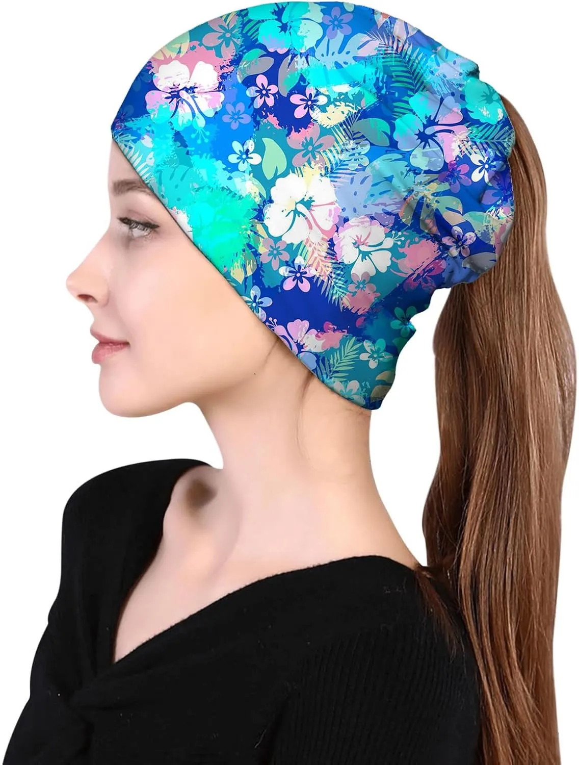 Beanie Chemo Hat Cancer Headwear Skull Hat Knitted Hat Scarf Nightcap Skull Cap for Women Men