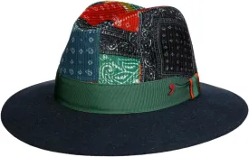 Candesto Fedora Wool HatDEste Men Blue-Green 6 3/4-6 7/8