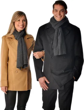 Cashmere Boutique: 100% Pure Cashmere Unisex Knitted Scarf (3 Colors, Size: 18" x 72")