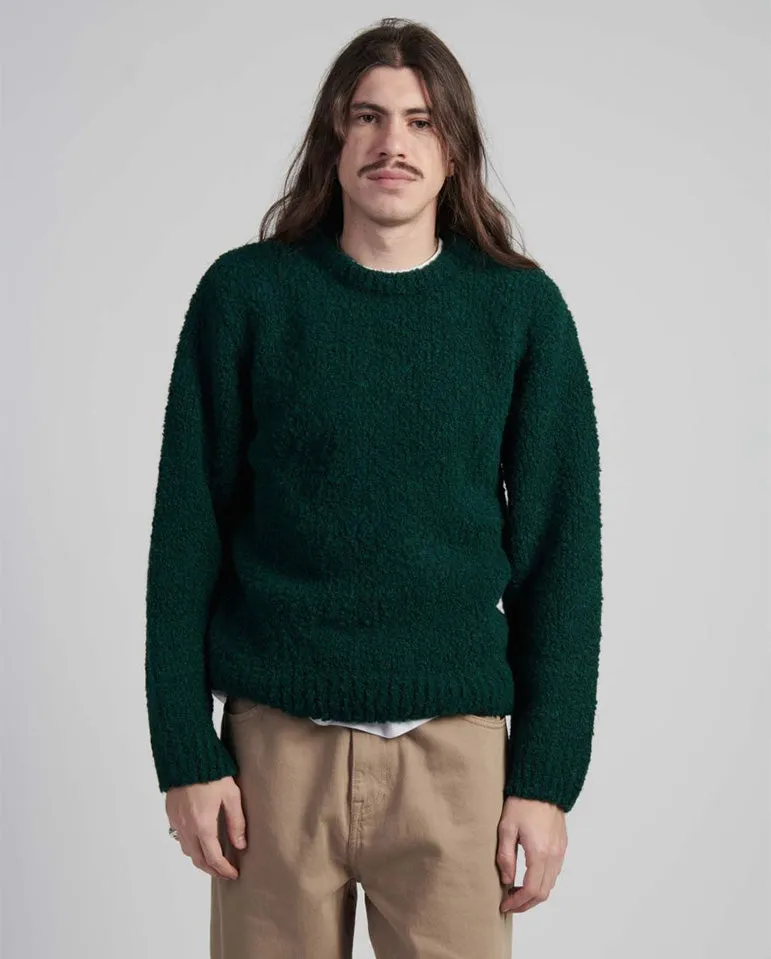 Dun Textured Knit Pineneedle Garment Washed