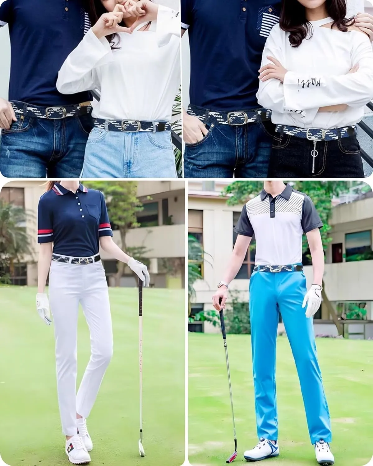 Elastic Braided Belt for Men and Women,Stretchable Adjustable Web Woven Belt for Work,Casual Wear, and Golf