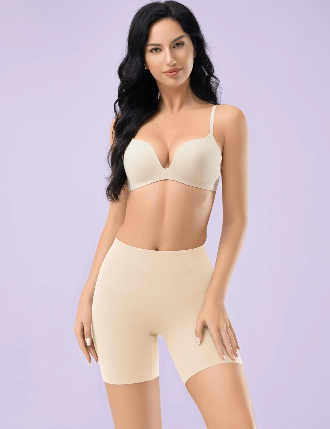 Esa Liang Shapewear Tummy Control, Mid-Waist Body Shaper Shorts, Women's Girdle Shorts and Spanks Shape Wear