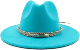 Fedoras Accessories Men's Gentlemen Women's Church Hat Wide Brimmed Jazz Hat Sombrero 2 L59-61cm, Large
