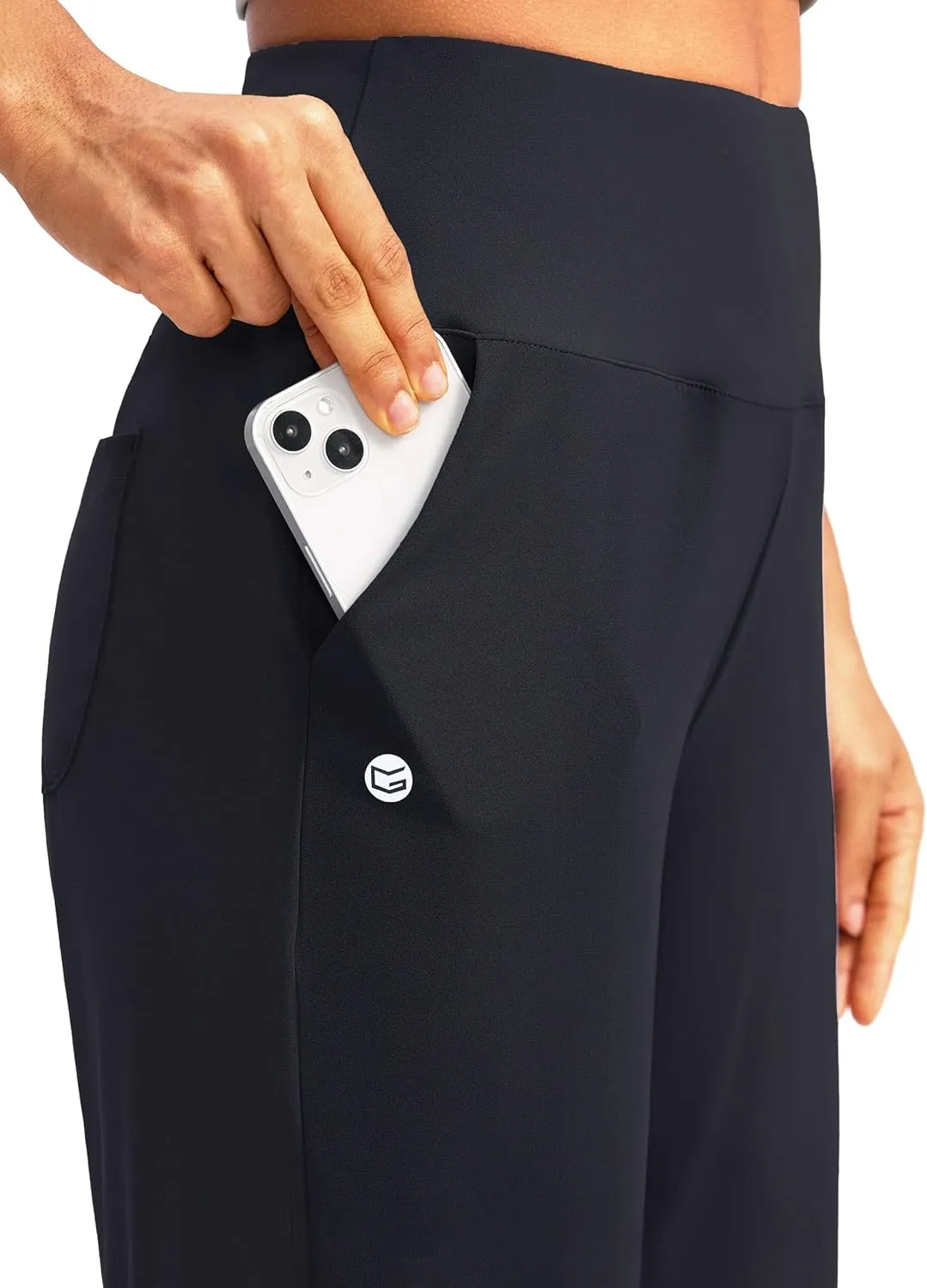 G Gradual Women's 12" Bermuda Long Shorts with Pockets High Waisted Stretch Knee Length Shorts for Women Summer Walking