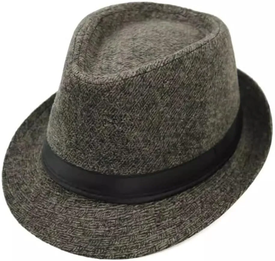 Jazz Cap Men's and Women's Cowboy Hat Casual Jazz Hat Fedora Hat for Women and Men