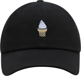 JPAK Ice Cream Cone Premium Dad Hat Embroidered Cotton Baseball Cap Foodie