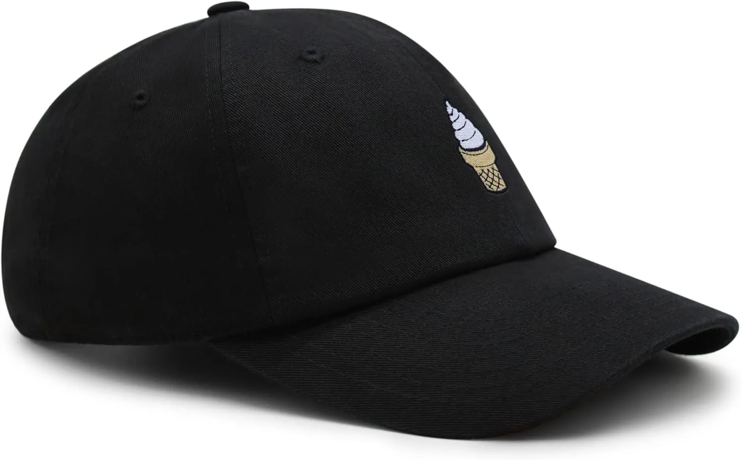 JPAK Ice Cream Cone Premium Dad Hat Embroidered Cotton Baseball Cap Foodie