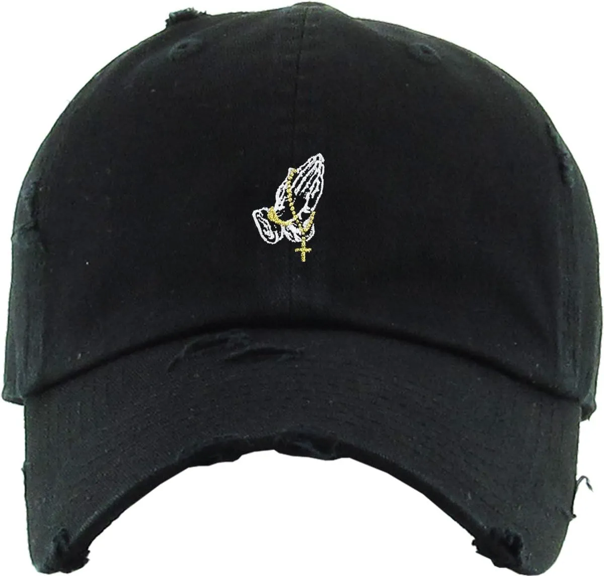 KBETHOS Praying Hands Rosary Dad Hat Baseball Cap Unconstructed Polo Style Adjustable Unisex