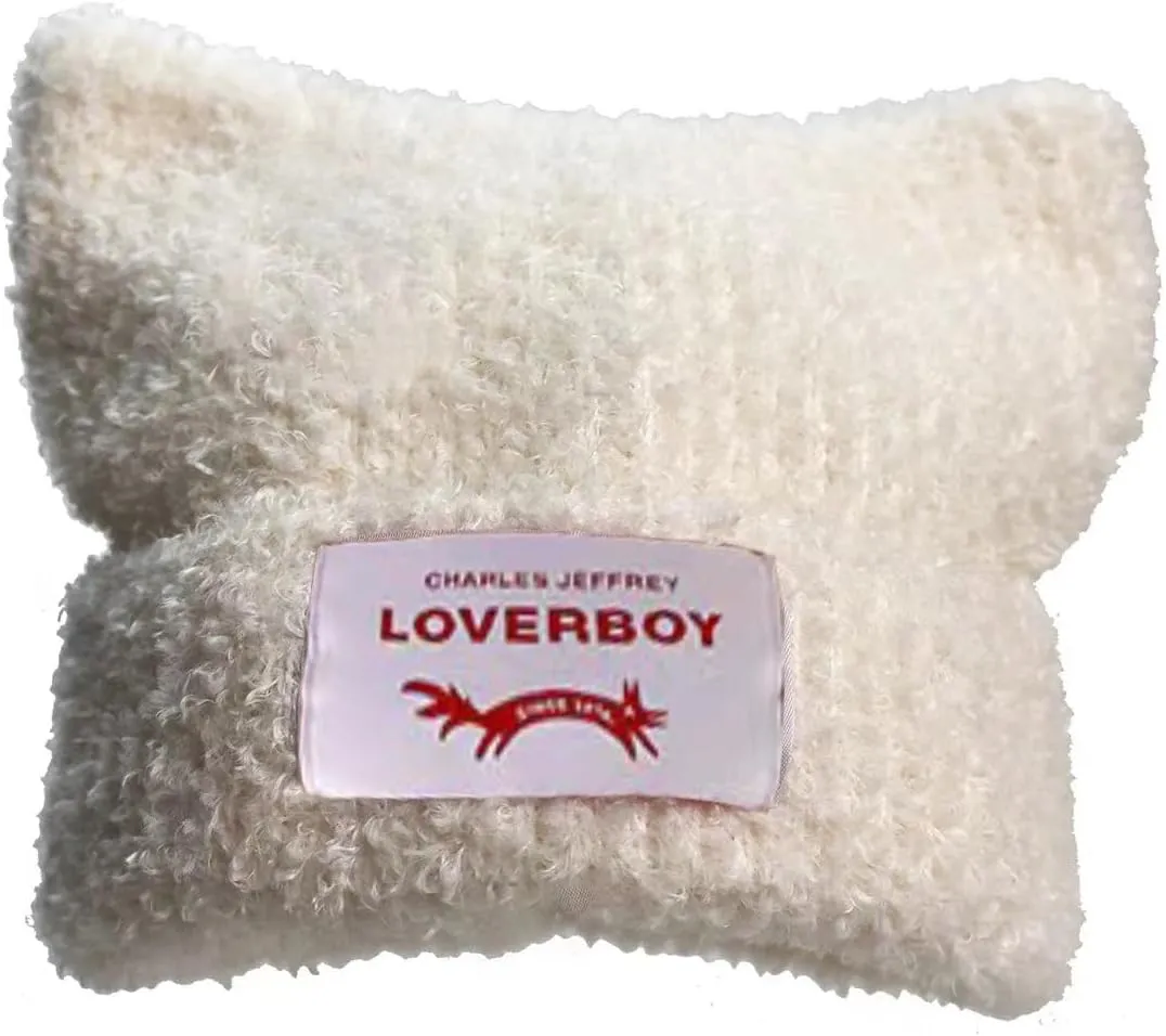 Knitted Beanie Hat - Cute Rabbit Long Ears Fun Fluffy Winter Warm Hat - White