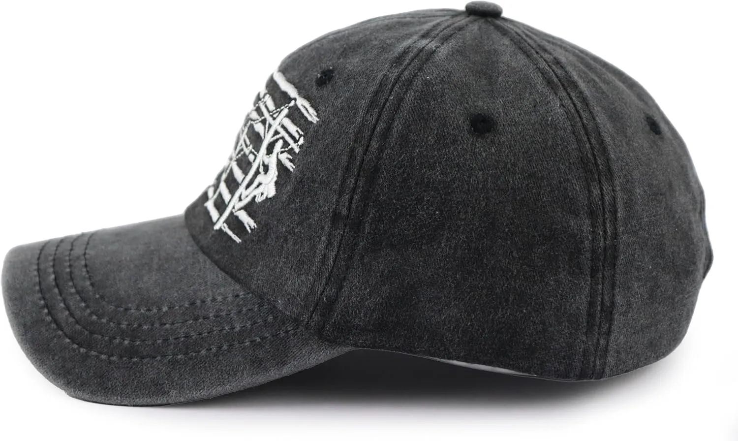 Lineman Gifts for Men, Adjustable Vintage Cotton Embroidered Electrician Dad Hat