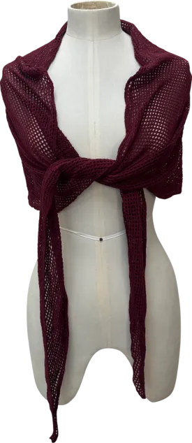 Mars the Label Burgundy Throw Over UK S/M