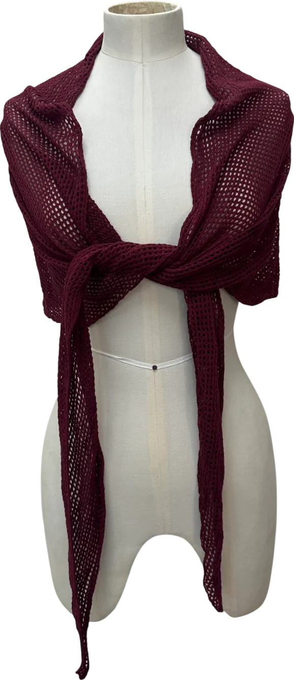 Mars the Label Burgundy Throw Over UK S/M