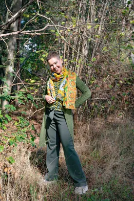 Nature cotton scarf - made with love- castel novel