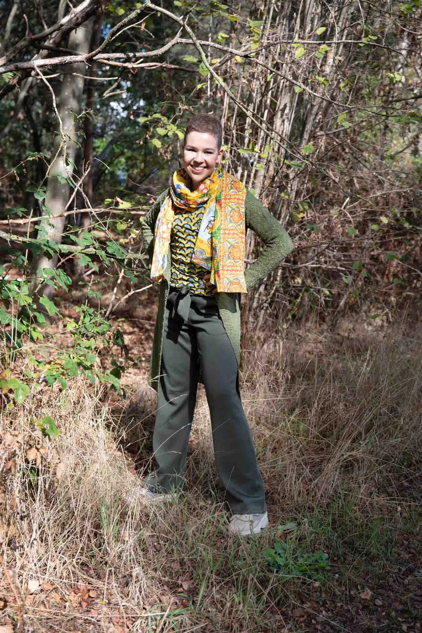 Nature cotton scarf - made with love- castel novel