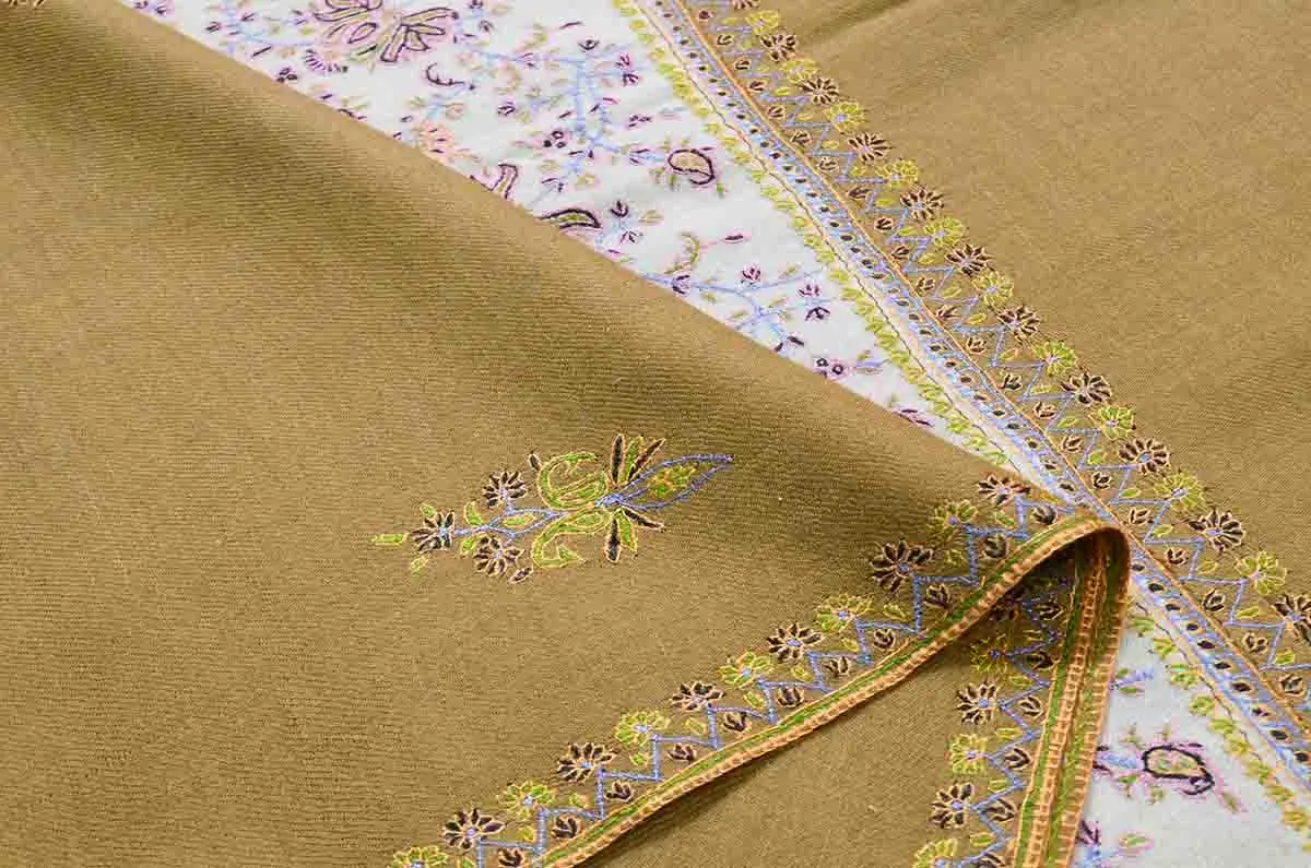 patchwork emb. shawl - 4978