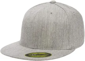 Premium 210 Flexible Fit Fitted Flatbill Hat with No Sweat Hat Liner