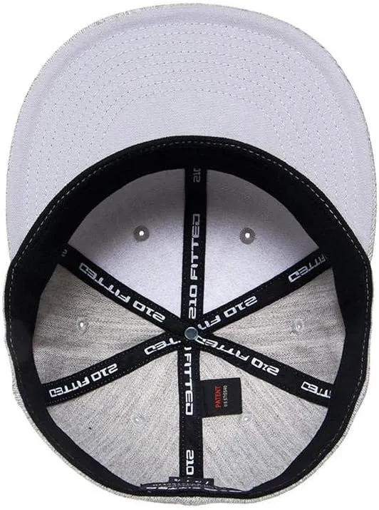 Premium 210 Flexible Fit Fitted Flatbill Hat with No Sweat Hat Liner