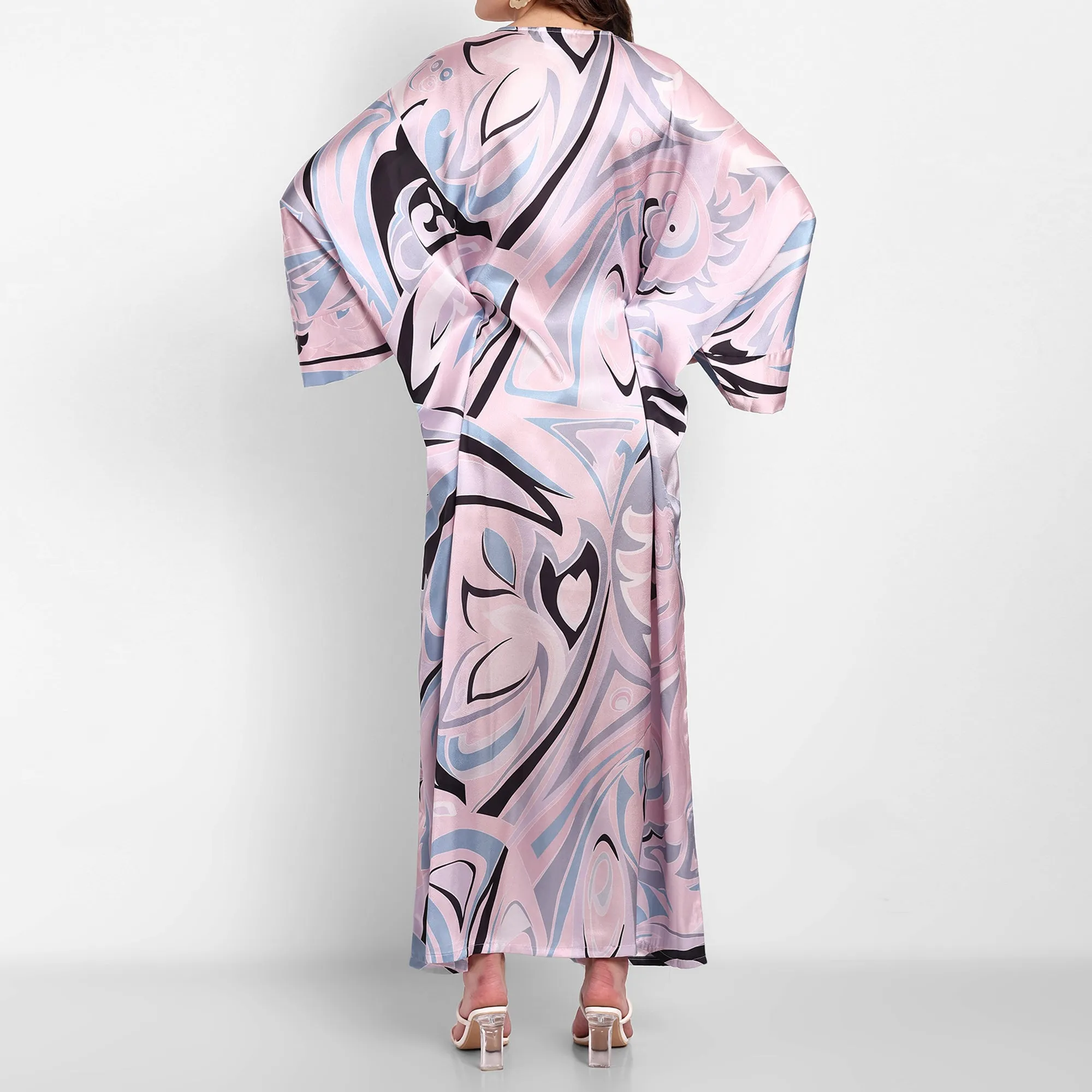 Queen Style Abstract Printed Kaftan BELT011