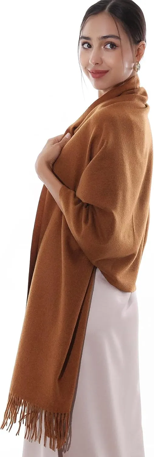 RIIQIICHY Winter Scarfs for Women Pashmina Shawls Wraps for Evening Dresses Large Warm Soft Scarves