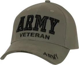 Rothco Deluxe Low Profile Army Veteran Cap, Olive Drab