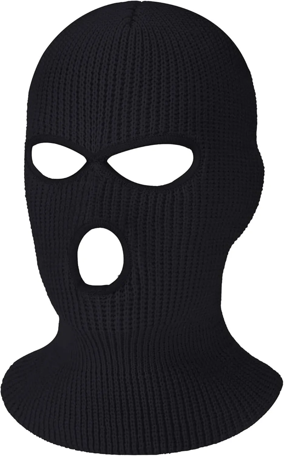 SATINIOR 3 Holes Ski Mask Full Face Cover Outdoor Balaclava Winter Knitted Neck Gaiter for Halloween Sports Cycling