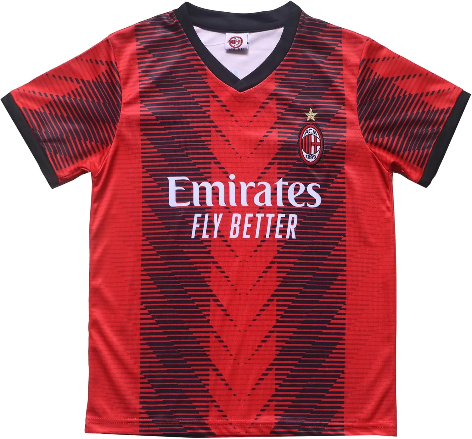 Youth Sportswear Milan Christian Pulisic 11 Kids Home Red Soccer Jersey/Shorts Bag Keychain Football Socks Set