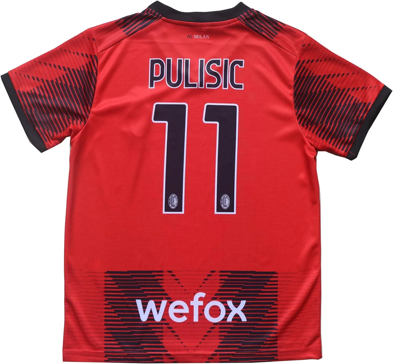 Youth Sportswear Milan Christian Pulisic 11 Kids Home Red Soccer Jersey/Shorts Bag Keychain Football Socks Set